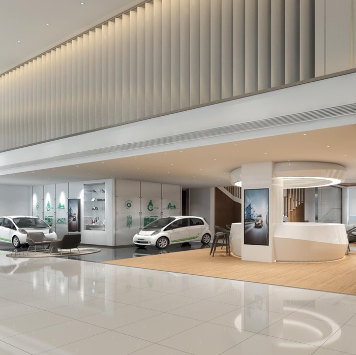 4S car shop lighting